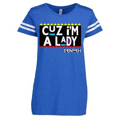 Im A Lady 90s Black Sitcom Lover Urban Clothing Enza Ladies Jersey Football T-Shirt