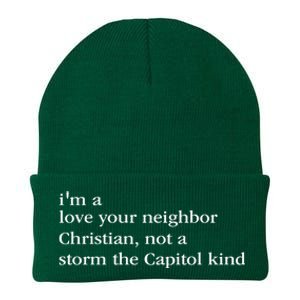 IM A Love Your Neighbor Christian Not A Storm The Capitol Knit Cap Winter Beanie