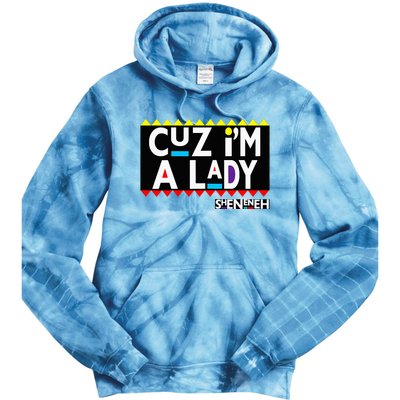 Im A Lady 90s Black Sitcom Lover Urban Clothing Tie Dye Hoodie