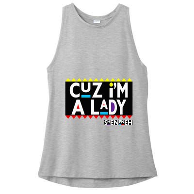 Im A Lady 90s Black Sitcom Lover Urban Clothing Ladies PosiCharge Tri-Blend Wicking Tank