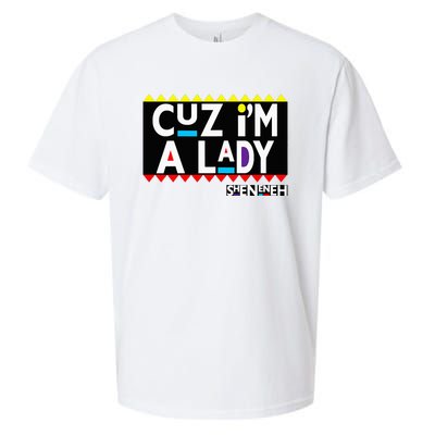 Im A Lady 90s Black Sitcom Lover Urban Clothing Sueded Cloud Jersey T-Shirt