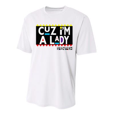 Im A Lady 90s Black Sitcom Lover Urban Clothing Performance Sprint T-Shirt