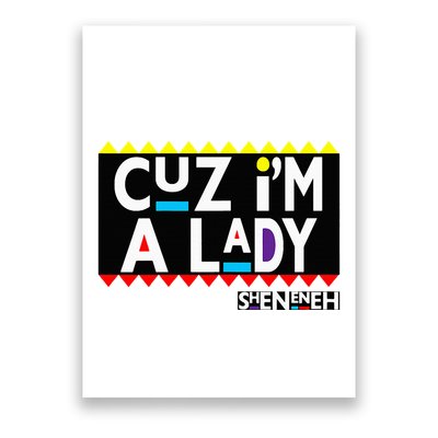 Im A Lady 90s Black Sitcom Lover Urban Clothing Poster