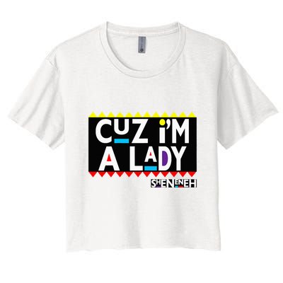 Im A Lady 90s Black Sitcom Lover Urban Clothing Crop Top