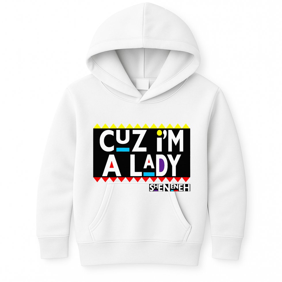 Im A Lady 90s Black Sitcom Lover Urban Clothing Kids Hoodie