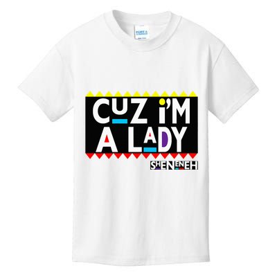 Im A Lady 90s Black Sitcom Lover Urban Clothing Kids T-Shirt
