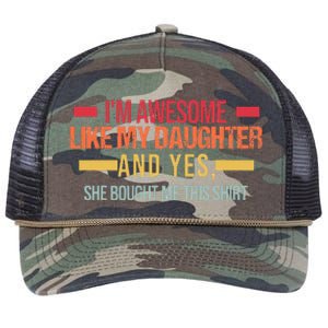 Im Awesome Like My Daughter Dad & Daughter Retro Rope Trucker Hat Cap