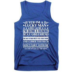 I'm A Lucky Because Dating A Girlfriend Meaningful Gift Tank Top