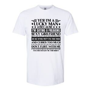 I'm A Lucky Because Dating A Girlfriend Meaningful Gift Softstyle CVC T-Shirt