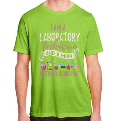 I Am Laboratory Technician And A Mom Nothing Scares Me Adult ChromaSoft Performance T-Shirt