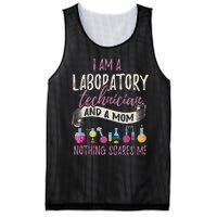 I Am Laboratory Technician And A Mom Nothing Scares Me Mesh Reversible Basketball Jersey Tank