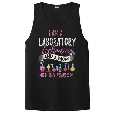 I Am Laboratory Technician And A Mom Nothing Scares Me PosiCharge Competitor Tank