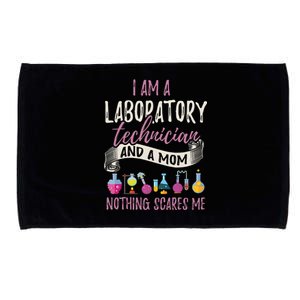 I Am Laboratory Technician And A Mom Nothing Scares Me Microfiber Hand Towel