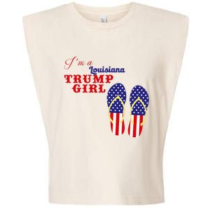 Im A Louisiana Trump Girl 2024 Garment-Dyed Women's Muscle Tee