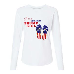 Im A Louisiana Trump Girl 2024 Womens Cotton Relaxed Long Sleeve T-Shirt