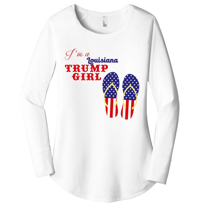 Im A Louisiana Trump Girl 2024 Women's Perfect Tri Tunic Long Sleeve Shirt