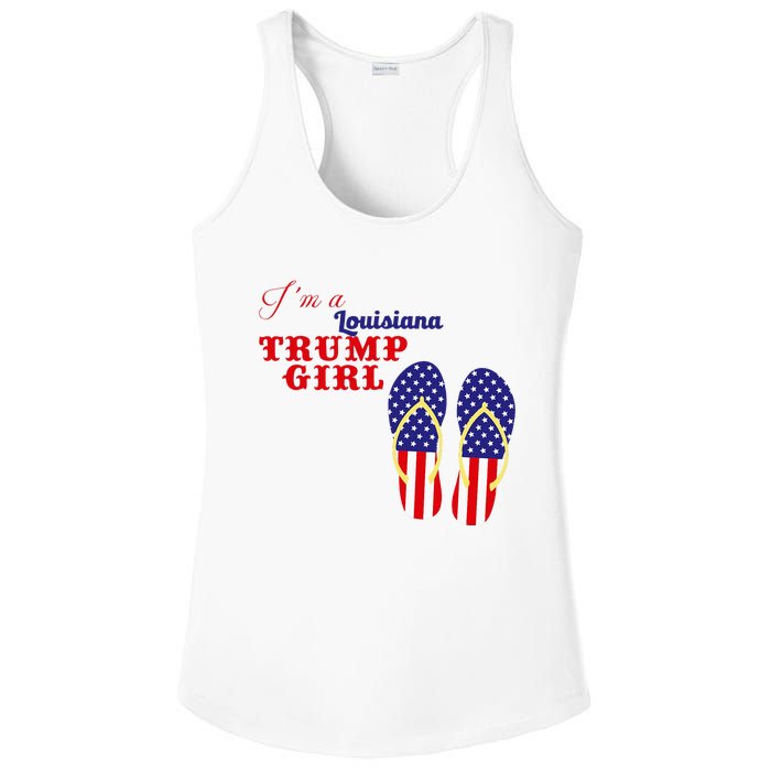 Im A Louisiana Trump Girl 2024 Ladies PosiCharge Competitor Racerback Tank