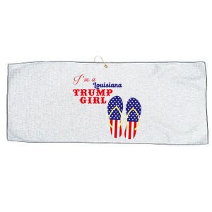 Im A Louisiana Trump Girl 2024 Large Microfiber Waffle Golf Towel