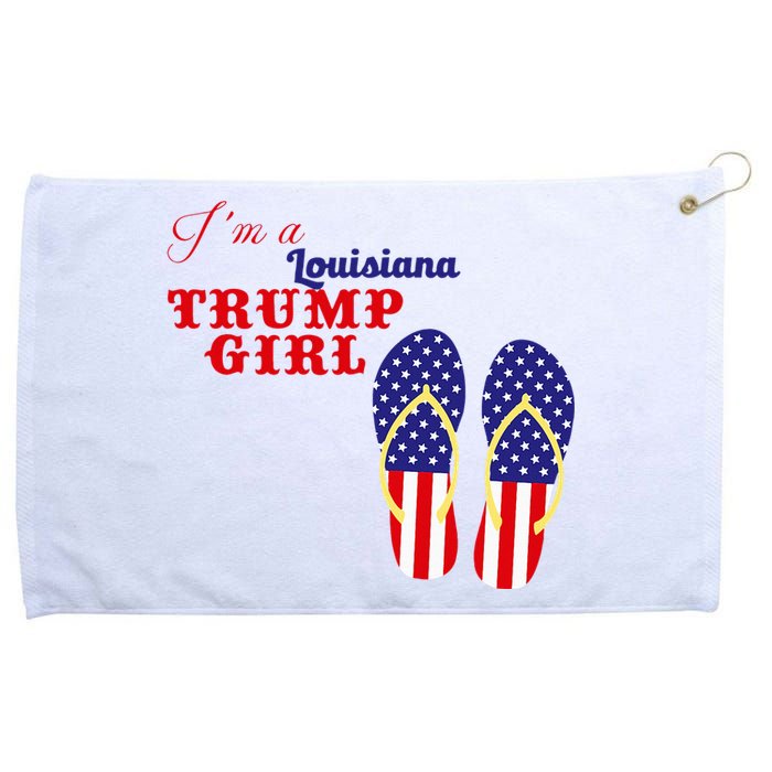 Im A Louisiana Trump Girl 2024 Grommeted Golf Towel