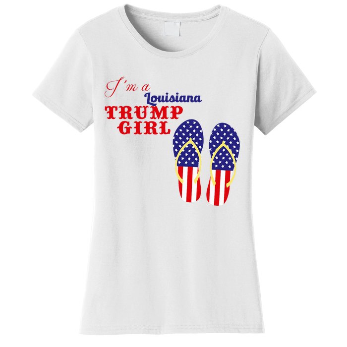 Im A Louisiana Trump Girl 2024 Women's T-Shirt