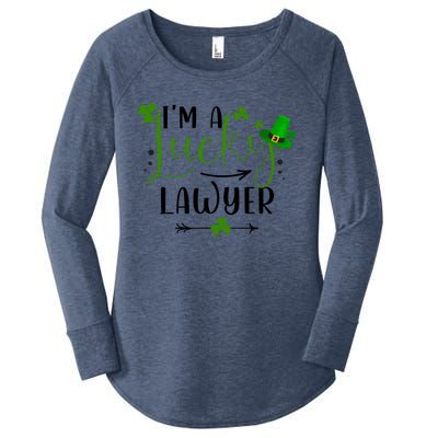 I'm A Lucky Lawyer Funny Matching Family St Patricks Day Funny Gift Women's Perfect Tri Tunic Long Sleeve Shirt