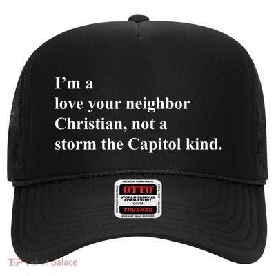 IM A Love Your Neighbor Christian High Crown Mesh Back Trucker Hat