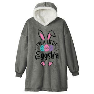 I’m A Little Eggstra Happy Easter Day Hooded Wearable Blanket