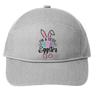 I’m A Little Eggstra Happy Easter Day 7-Panel Snapback Hat