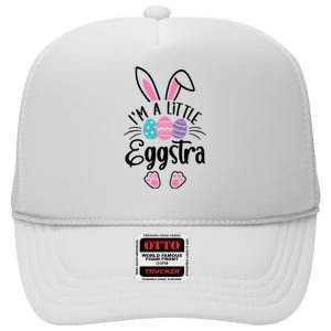 I’m A Little Eggstra Happy Easter Day High Crown Mesh Back Trucker Hat