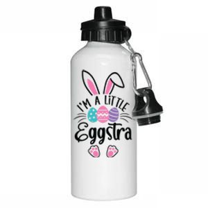 I’m A Little Eggstra Happy Easter Day Aluminum Water Bottle