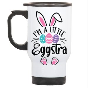 I’m A Little Eggstra Happy Easter Day Stainless Steel Travel Mug