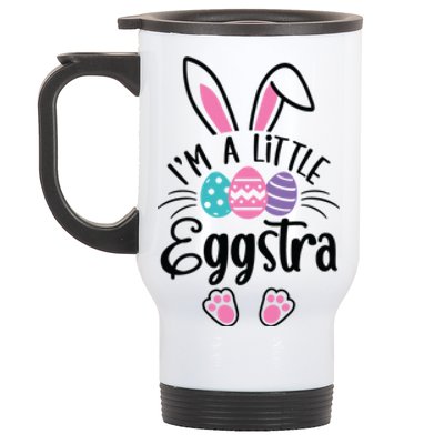 I’m A Little Eggstra Happy Easter Day Stainless Steel Travel Mug