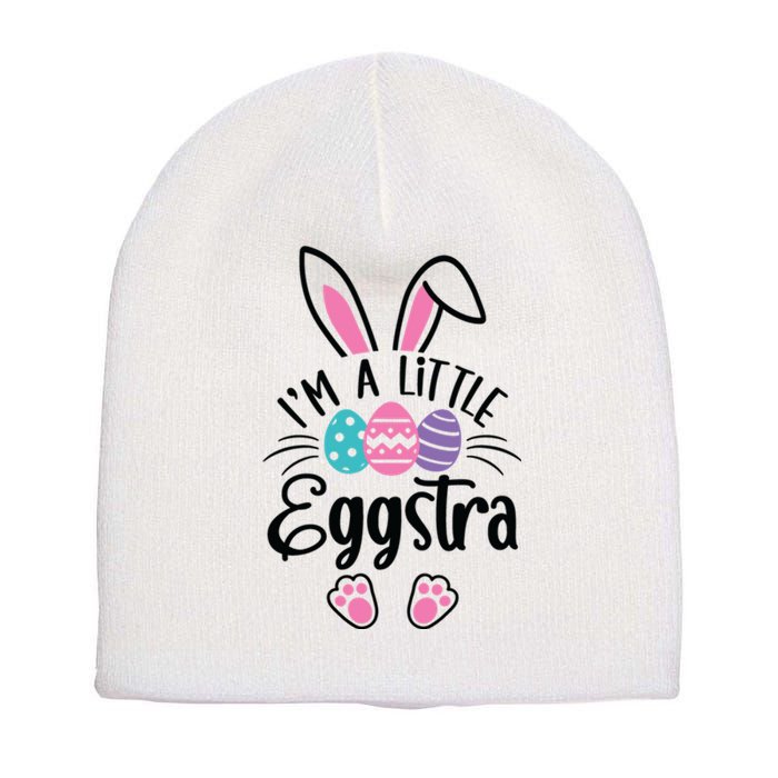 I’m A Little Eggstra Happy Easter Day Short Acrylic Beanie