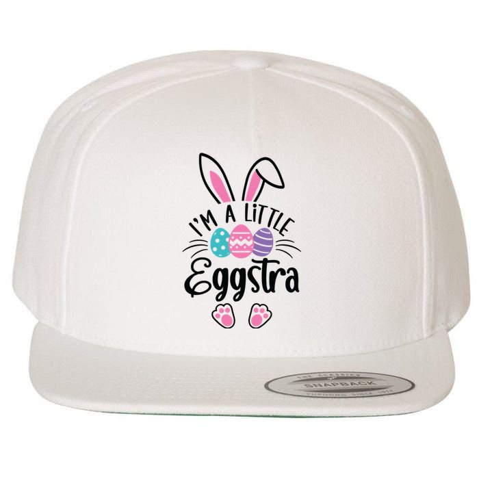 I’m A Little Eggstra Happy Easter Day Wool Snapback Cap