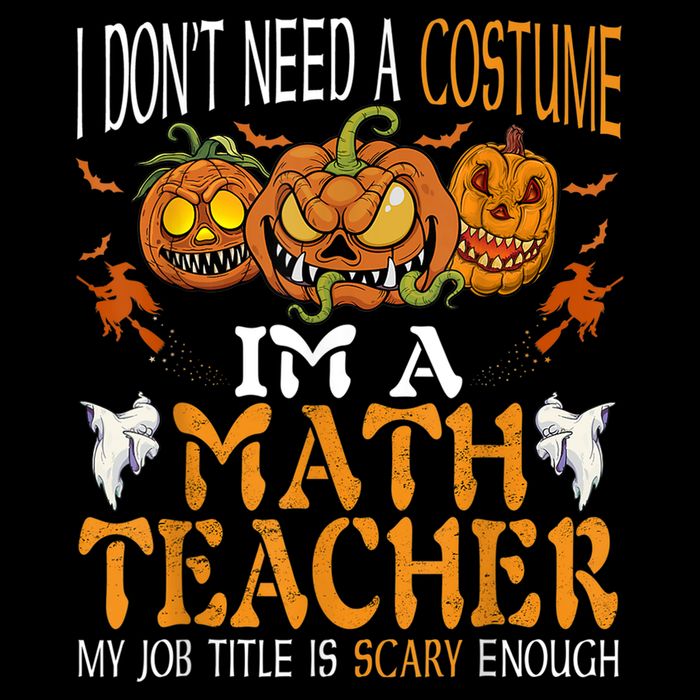 I’m A Math Teacher My Job Title Is Scary Enough Halloween Sustainable Bucket Hat