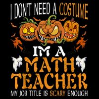 I’m A Math Teacher My Job Title Is Scary Enough Halloween Wool Snapback Cap