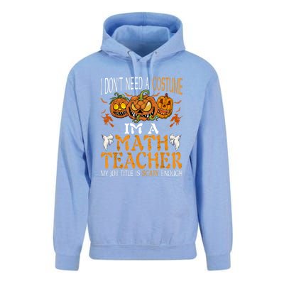 I’m A Math Teacher My Job Title Is Scary Enough Halloween Unisex Surf Hoodie