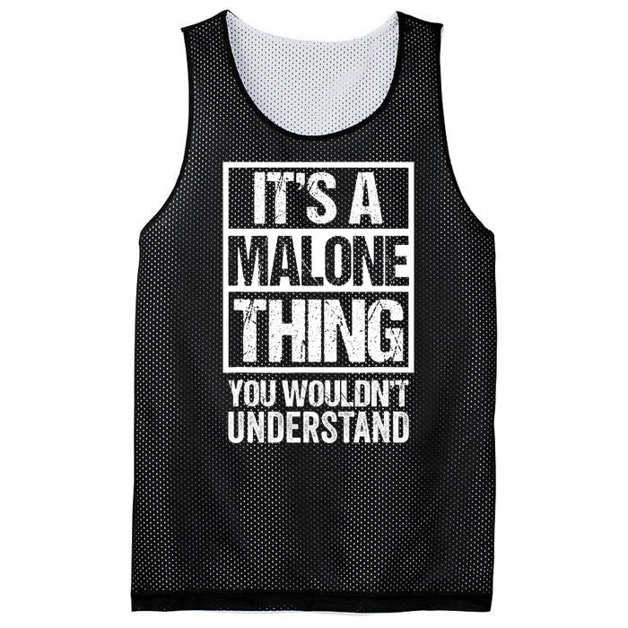 ItS A Malone Thing You WouldnT Understand Mesh Reversible Basketball Jersey Tank