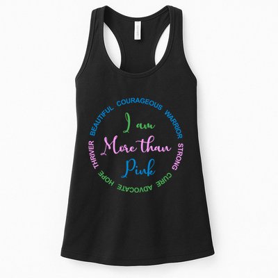 I Am More Than Pink Breast Cancer Awareness Womens Tank Top