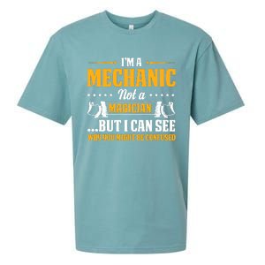 IM A Mechanic Not A Magician Be Confused Sueded Cloud Jersey T-Shirt