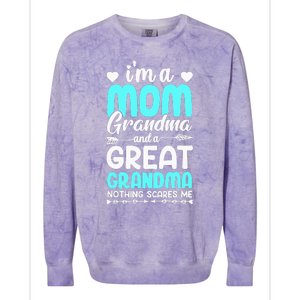 I'm A Mom Grandma And A Great Grandma mother Colorblast Crewneck Sweatshirt