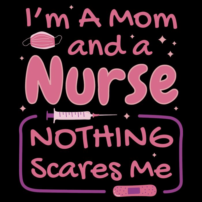 I'm A Mom And A Nurse Nothing Scares Me Funny Cooling Performance Crew T-Shirt