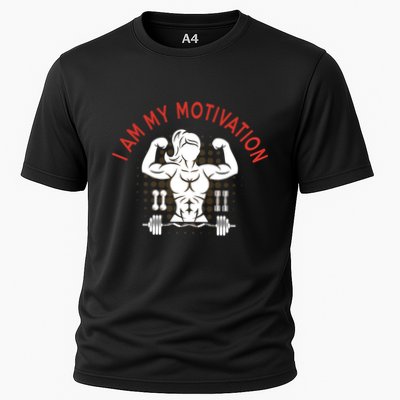 I Am My Motivation Fitness Graphic Cooling Performance Crew T-Shirt