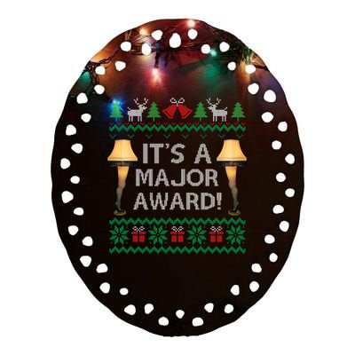 It's A Major Award Ceramic Oval Ornament