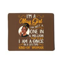 Im A May Girl Black Women Taurus Mousepad