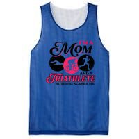 I'm A Mom And A Triathlete Nothing Scares Me Triathlon Sport Gift Mesh Reversible Basketball Jersey Tank