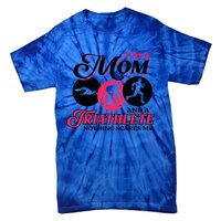 I'm A Mom And A Triathlete Nothing Scares Me Triathlon Sport Gift Tie-Dye T-Shirt