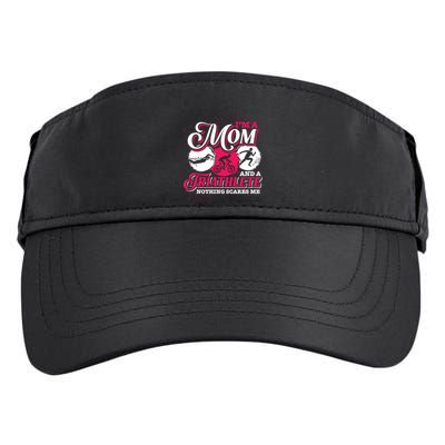 Im A Mom And A Triathlete Triathlon Cute Gift Adult Drive Performance Visor