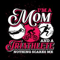 Im A Mom And A Triathlete Triathlon Cute Gift Flat Bill Trucker Hat