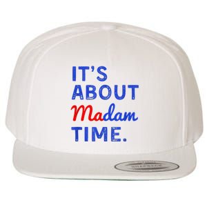 ItS About Madam Time Wool Snapback Cap